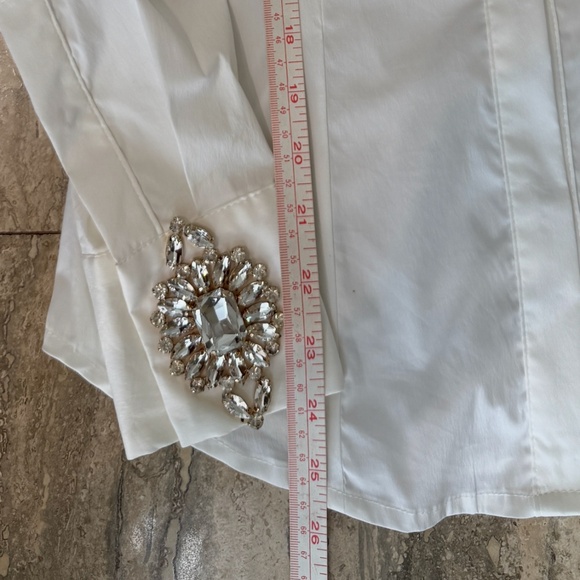 FLAVIO CASTELLANI BLOUSE SIZE 42 ITALIAN DESIGNER - Picture 5 of 10